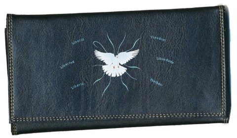 Syl'la Compagnon Tout-en-Un Porte-chéquier en Simili Cuir Noir Personnalisable - Organisateur Multifonction Femme