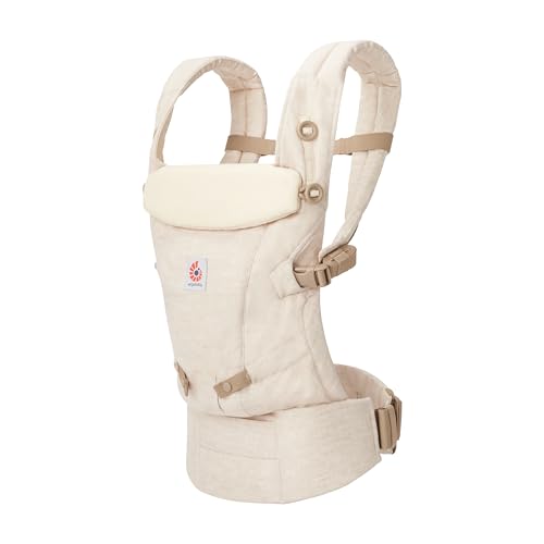 Ergobaby Porte-Bébé Adapt Natural Linen : Confort Ergonomique de la Naissance à 4 Ans